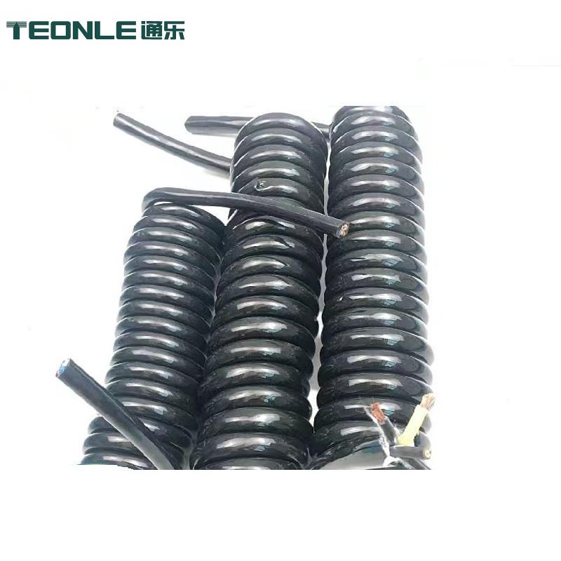  機器人專用電纜  熱鍍鋅設備 行車起重螺旋彈簧電纜