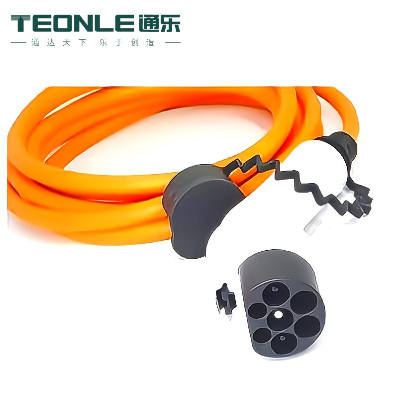 通樂(lè)新能源電動(dòng)汽車(chē)充電樁交流充電槍線16A32A7槍頭一體延長(zhǎng)線