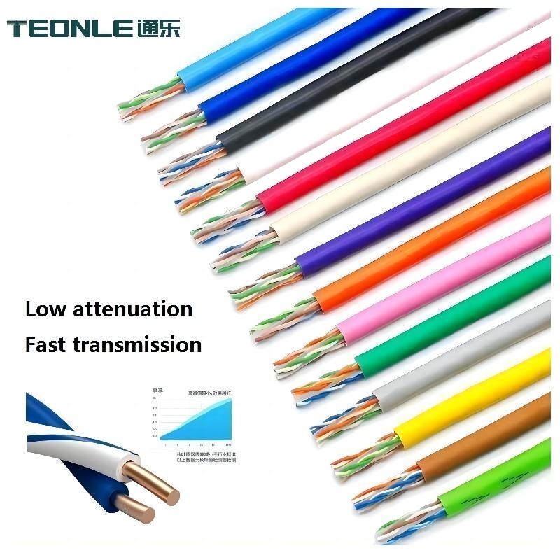 PE絕緣材料高柔 耐折耐磨Cat6網(wǎng)絡跳線