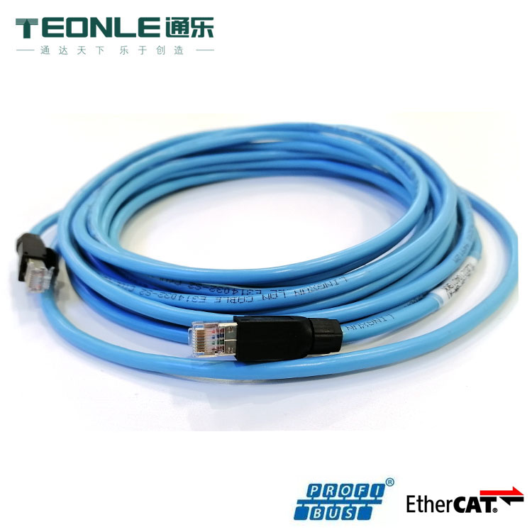工業級RJ45接頭以太網EtherCAT通訊網線(圖1) 工業級RJ45接頭以太網EtherCAT通訊網線(圖1)