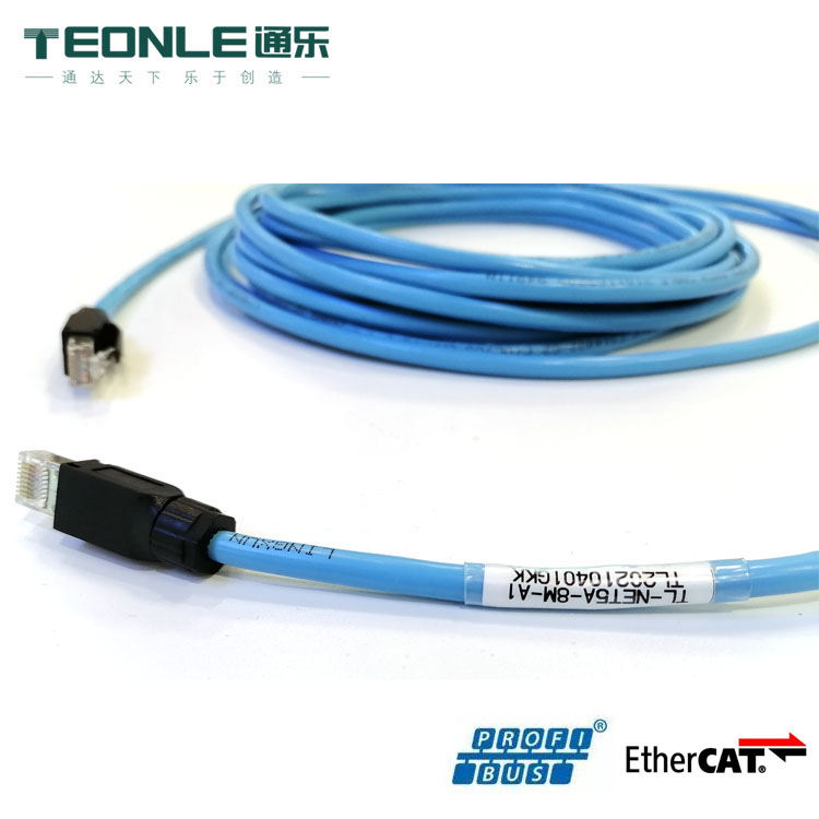 工業級RJ45接頭以太網EtherCAT通訊網線(圖1) 工業級RJ45接頭以太網EtherCAT通訊網線(圖1)